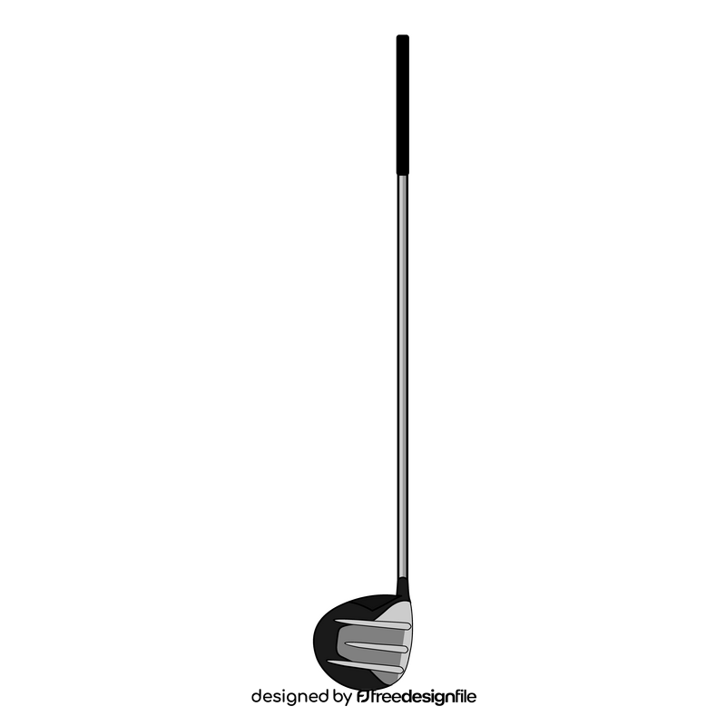 Golf club fairway wood clipart