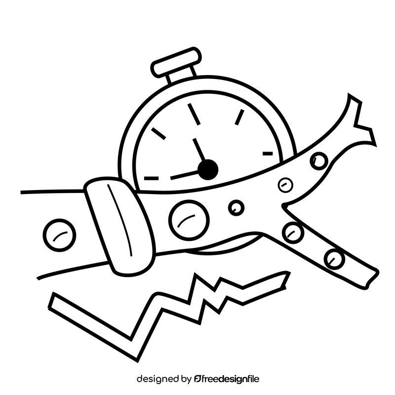 Human heart organ function, measure blood amount black and white clipart