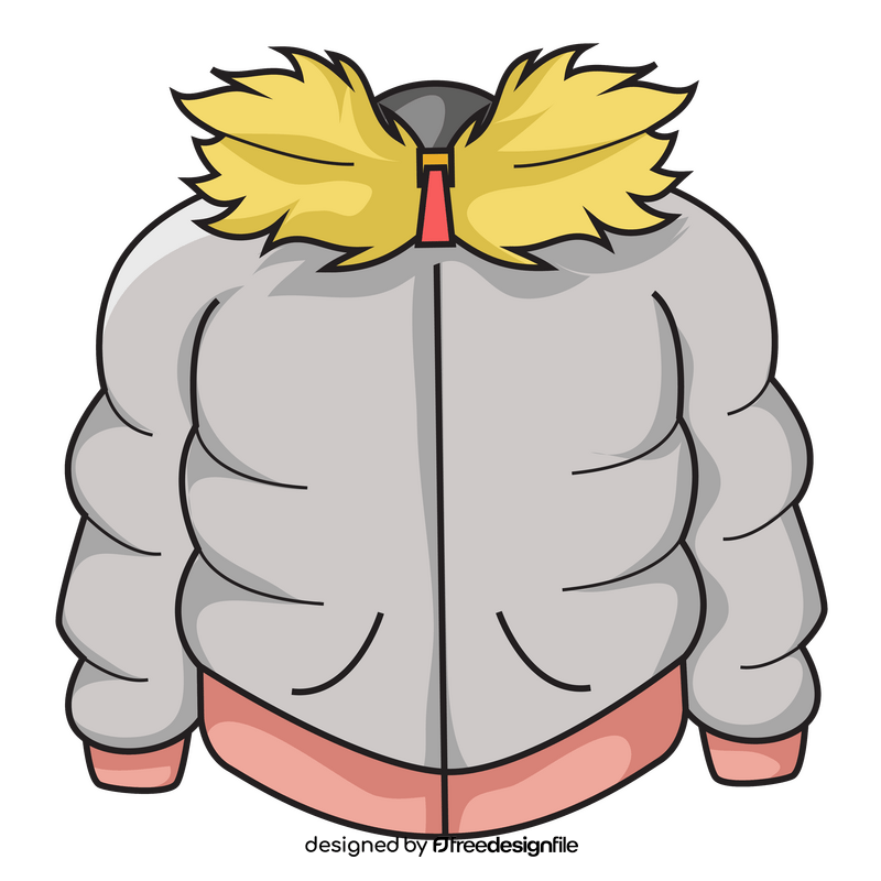 Hoodie with fur clipart