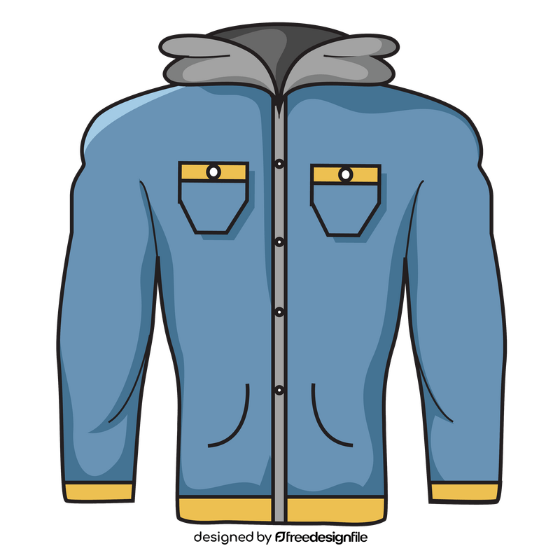 Blue hoodie clipart