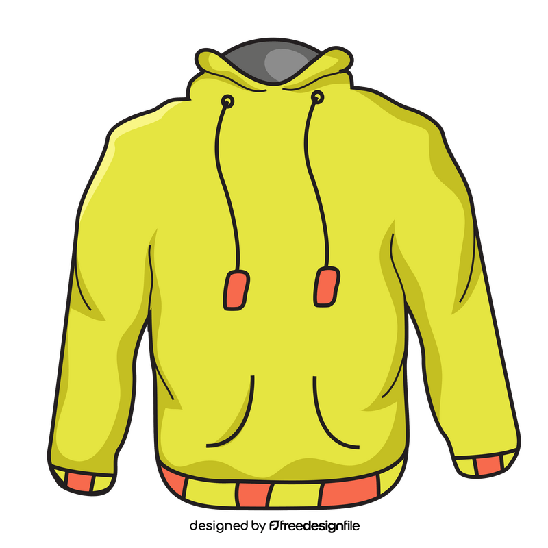 Hoodie sweatshirt clipart