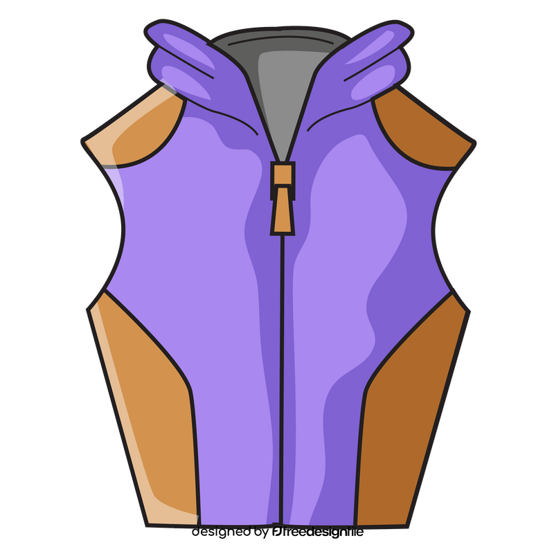 Vest hoodie clipart