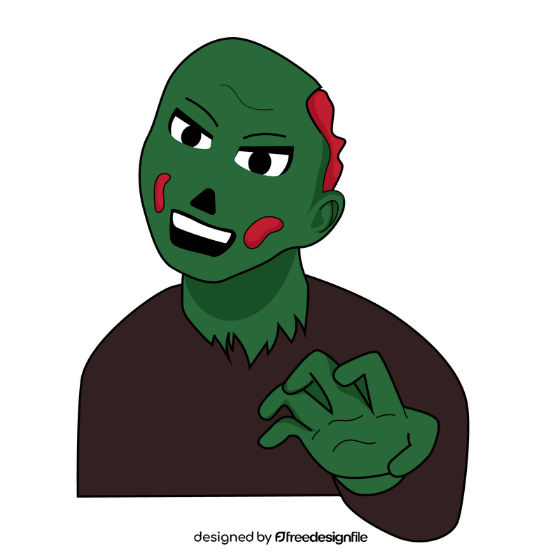 Horror zombie clipart