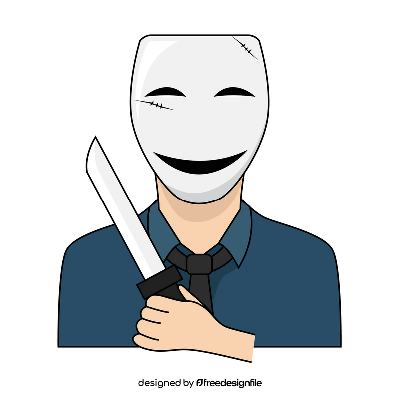 Horror psychopath clipart