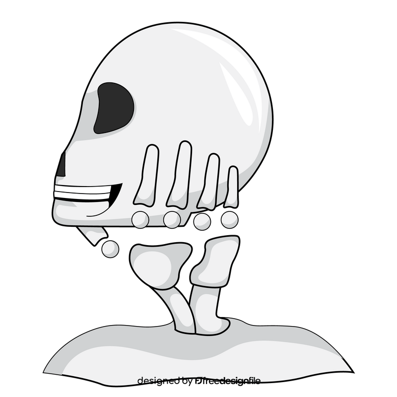 Horror skeleton clipart