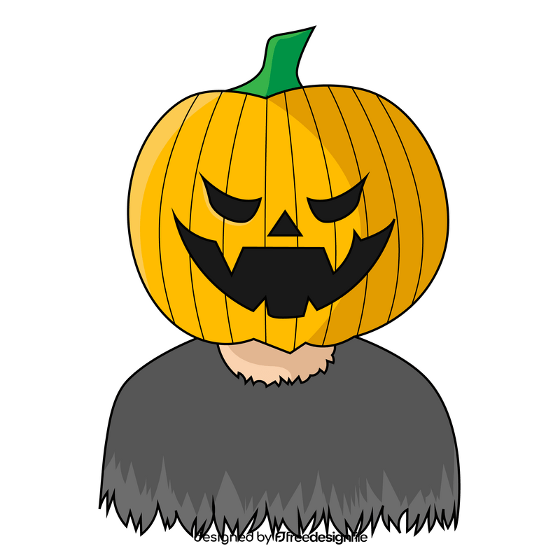 Horror jack o lantern clipart