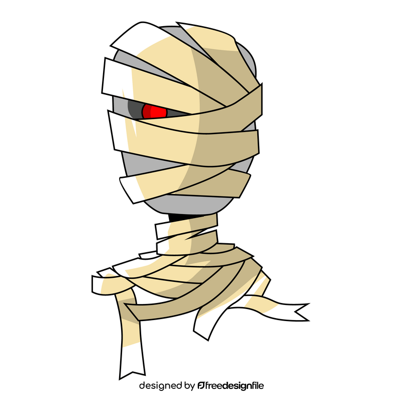 Horror mummy character clipart