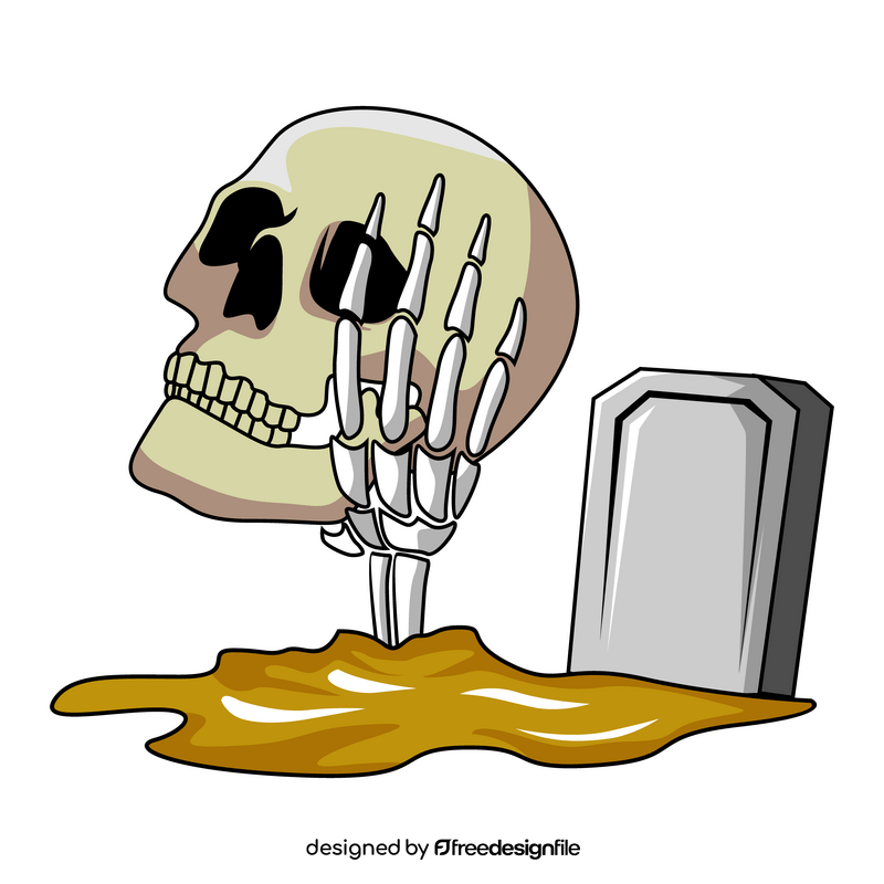 Horror skeleton clipart