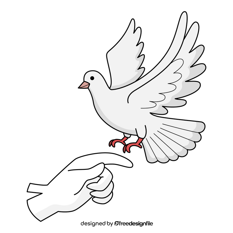 Magician pigeon clipart