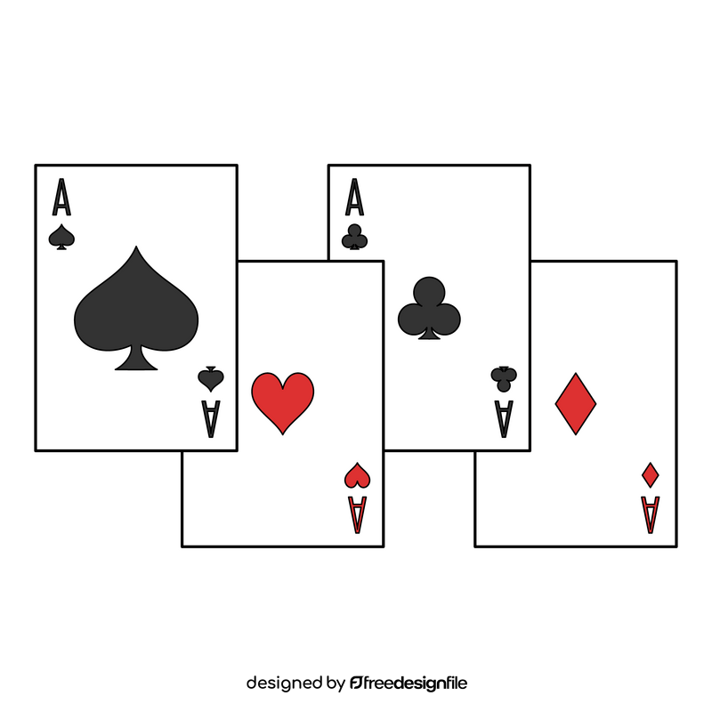 Magician cards clipart