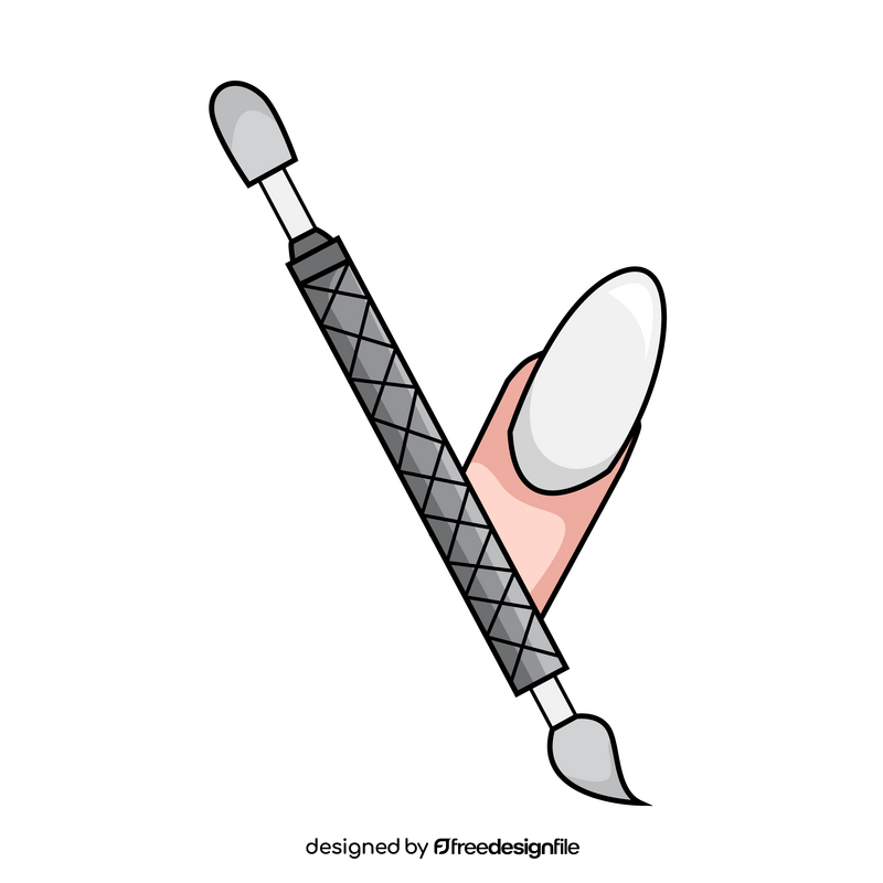 Manicure cuticle pusher clipart