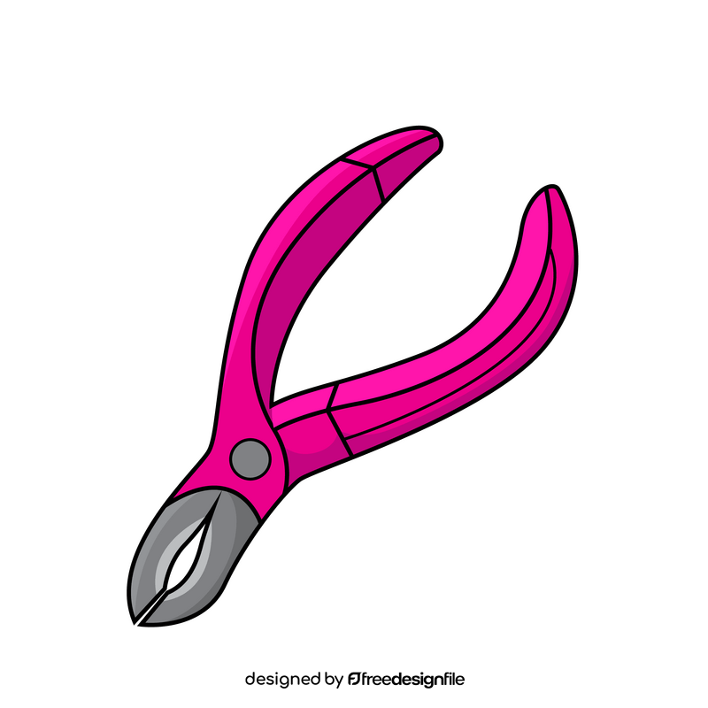 Manicure cuticle nipper clipart