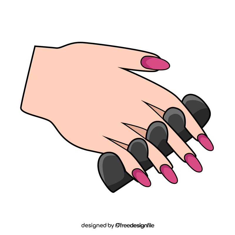 Manicure finger toe separator clipart