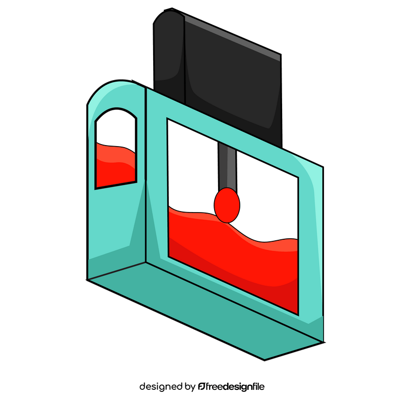 Red nail polish clipart