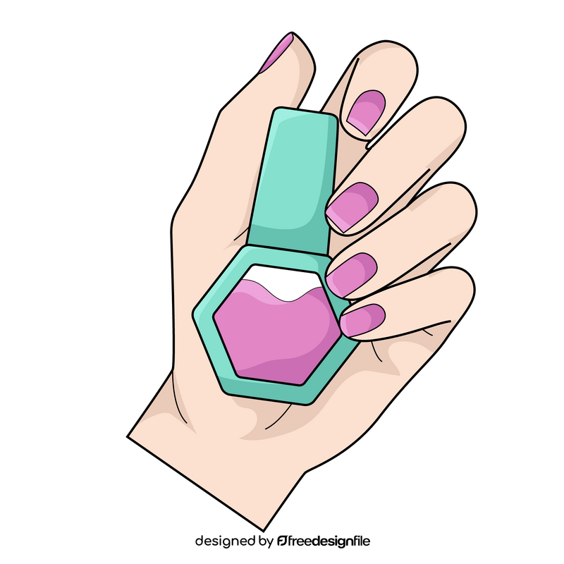 Nail polish clipart