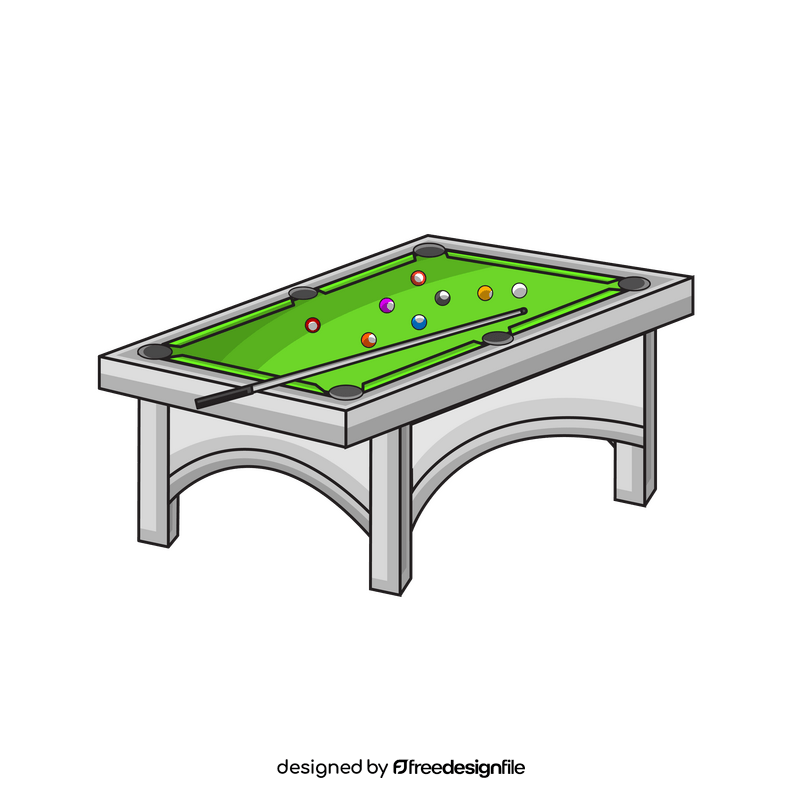 Pool table steel clipart