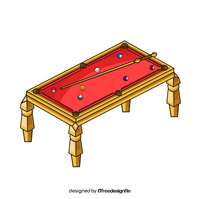 Pool table luxury clipart