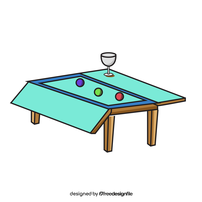 Diner pool table clipart