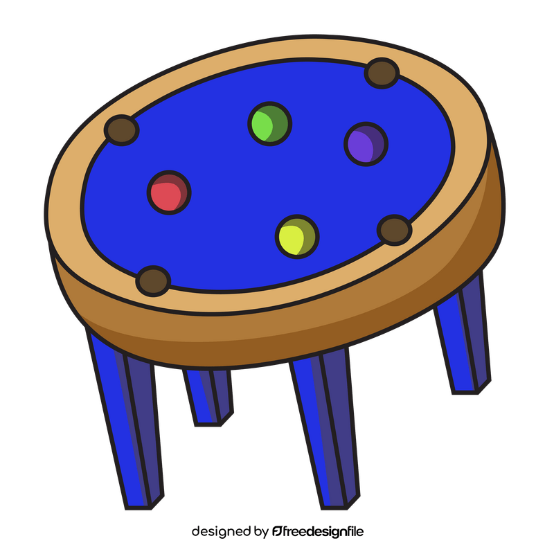 Circle pool table clipart