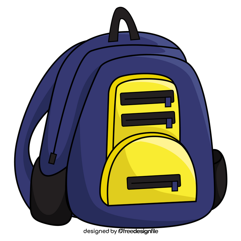 School bag backpack clipart