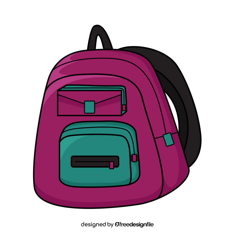 School bag backpack clipart