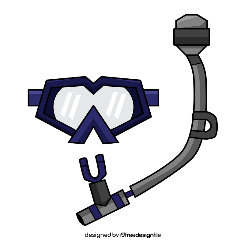 Snorkel 3d flex dry clipart