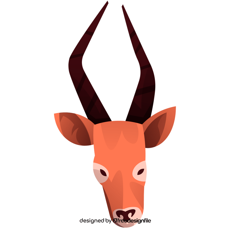 Antelope head clipart