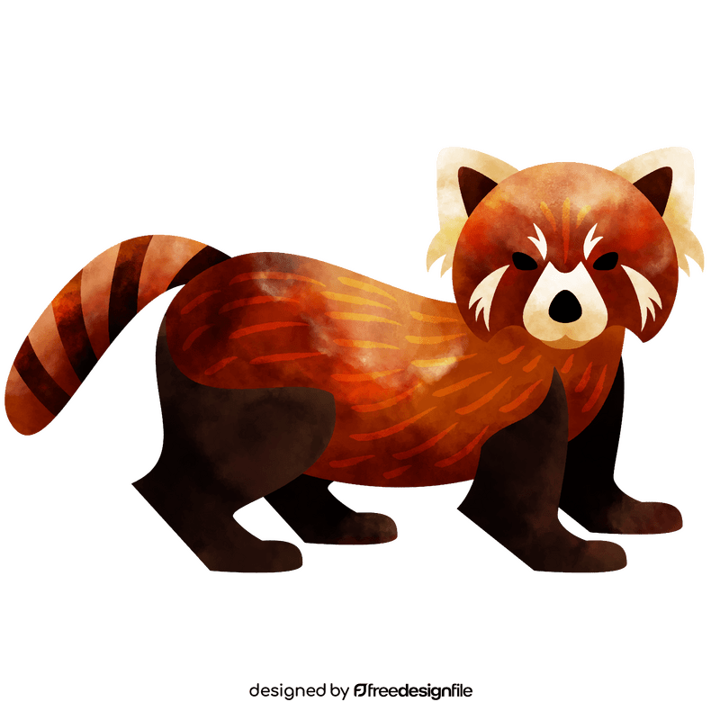 Red panda clipart