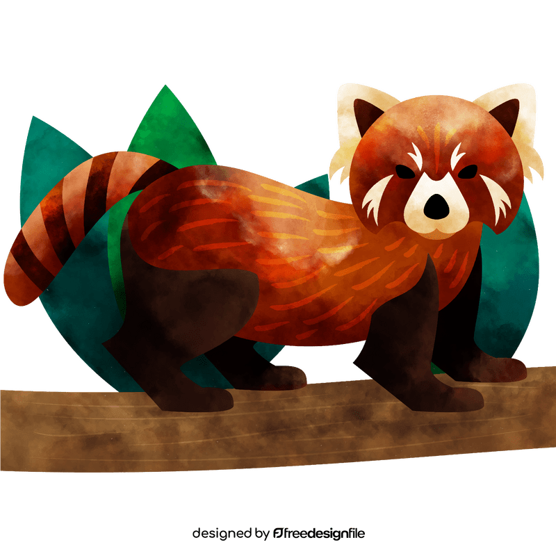 Red panda vector