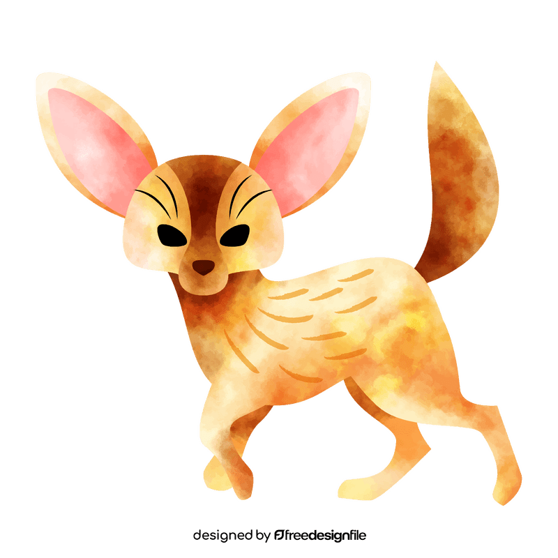 Fennec fox clipart