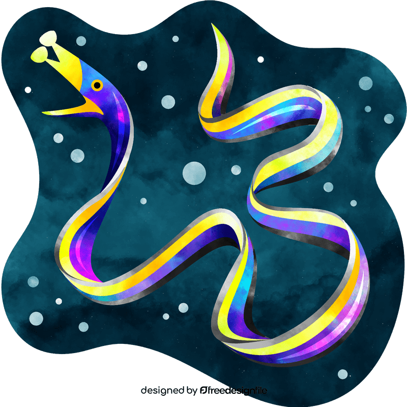 Ribbon eel vector