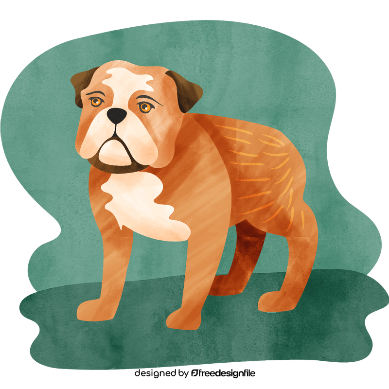 Bulldog dog vector