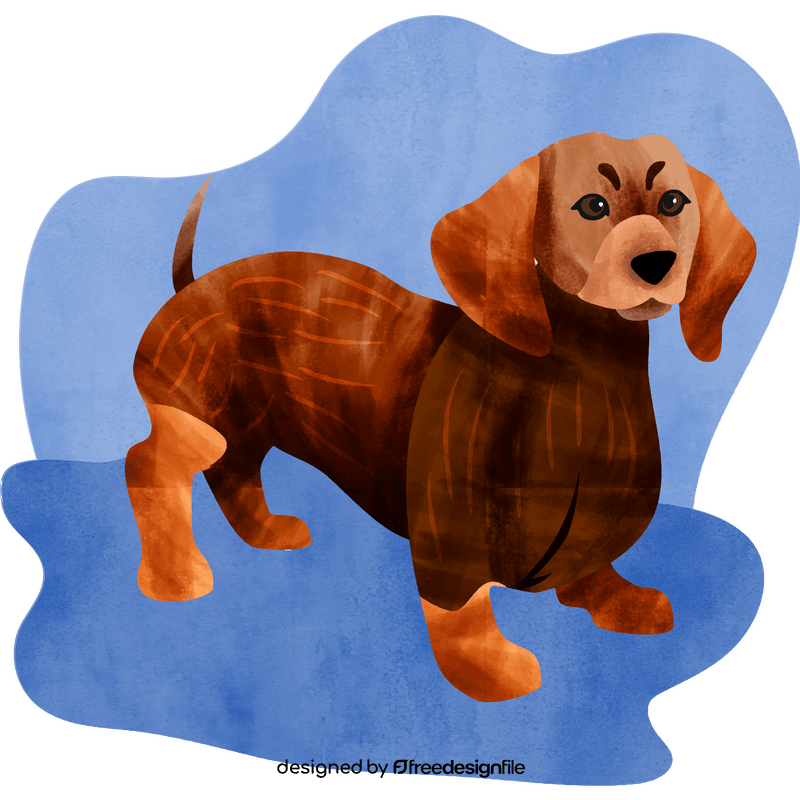 Daschund dog vector