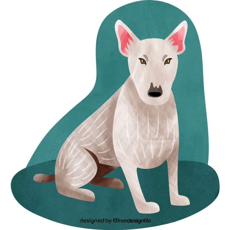 Bull terrier dog vector