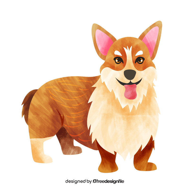 Corgi dog clipart