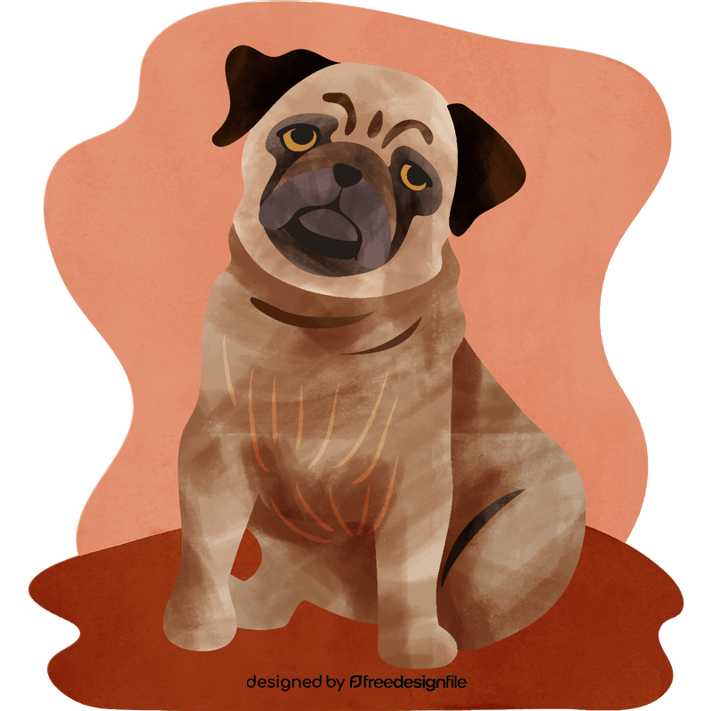 Pug dog vector