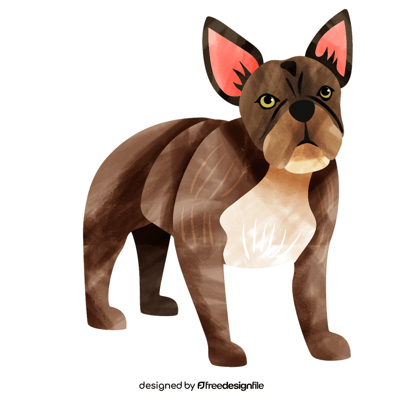 French bulldog dog clipart