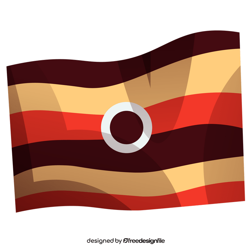 Uganda flag clipart