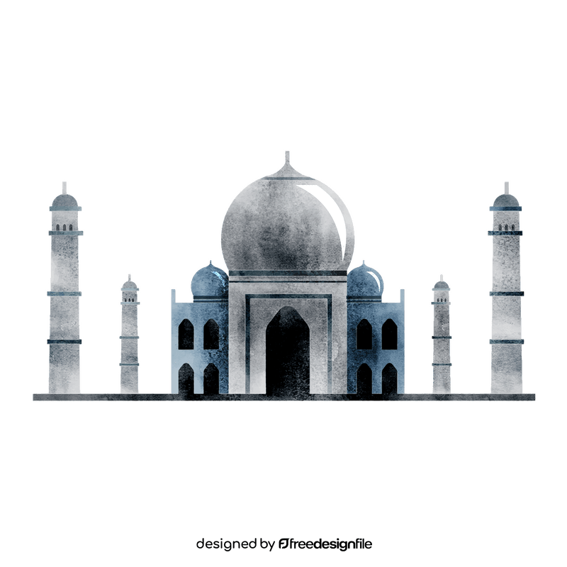 Taj mahal clipart