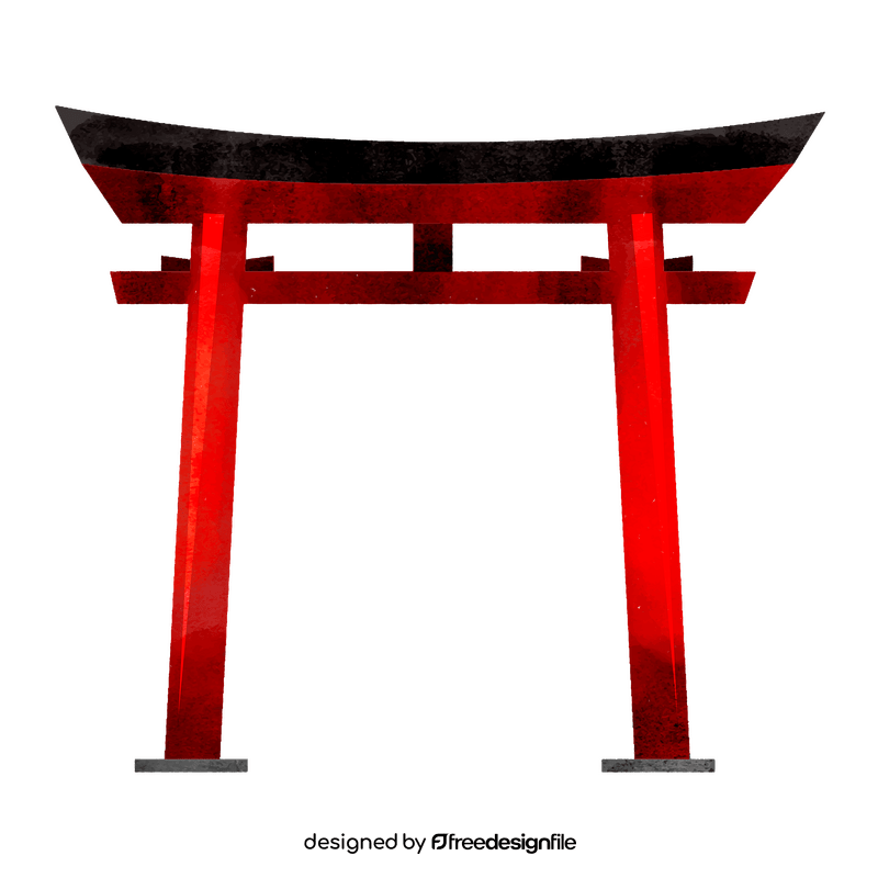 Torii gate clipart