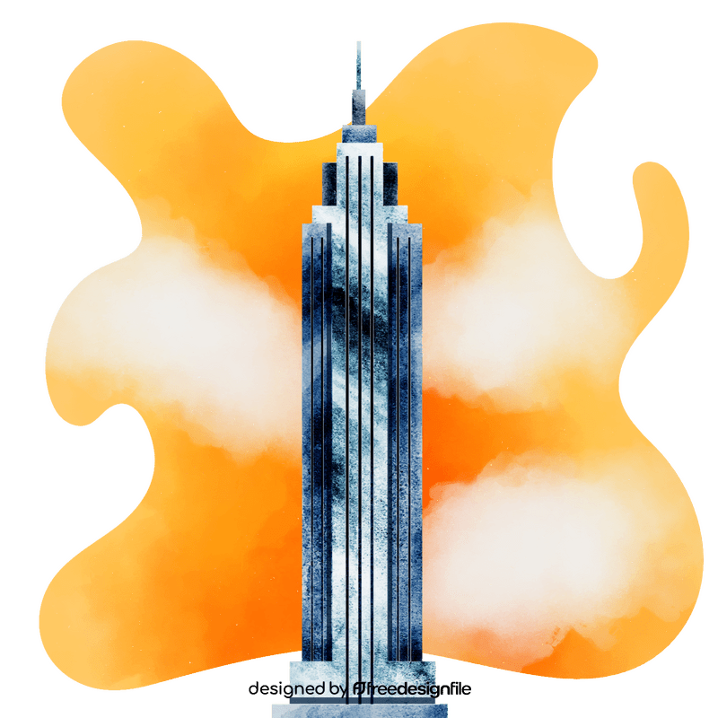 Empire state building vector