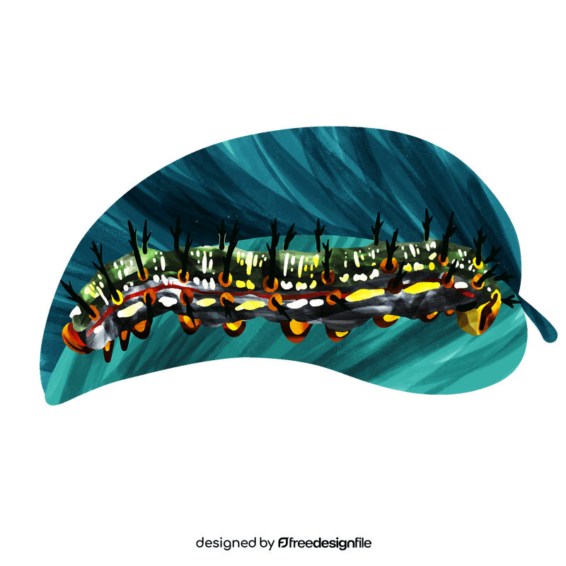 Buckeye caterpillar vector