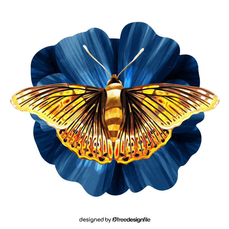 Painted lady butterfly vector