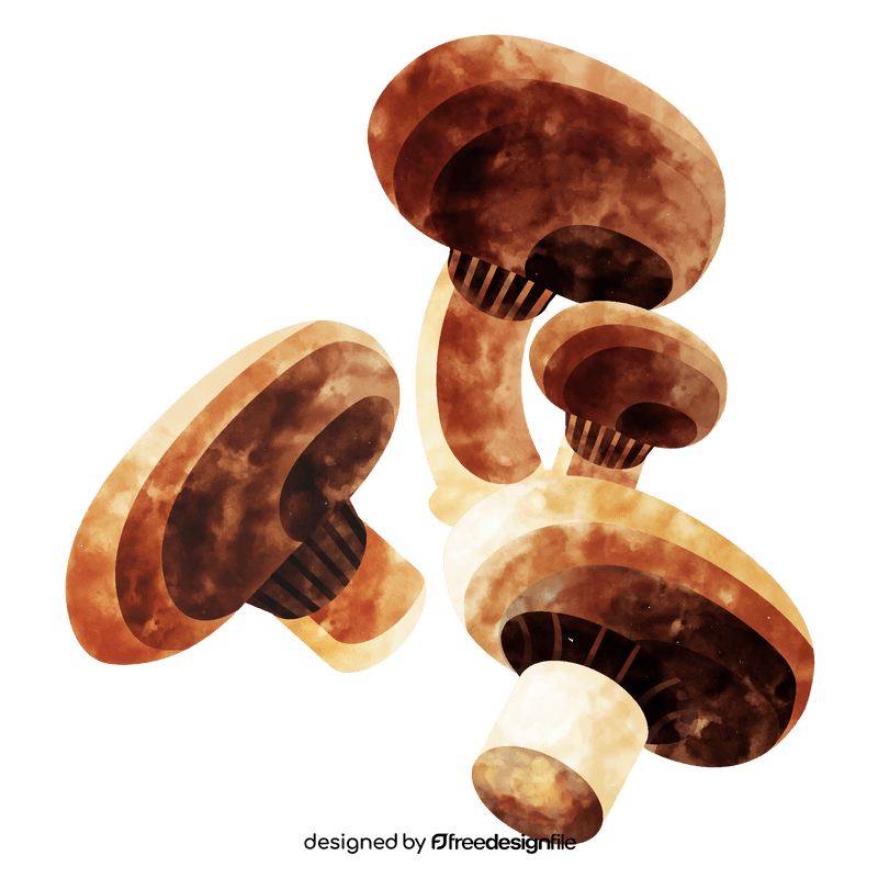 Portobello mushroom clipart