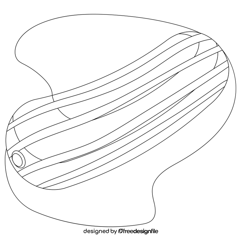 Cucumber drawing black and white clipart