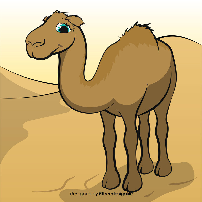 Camel cartoon vector