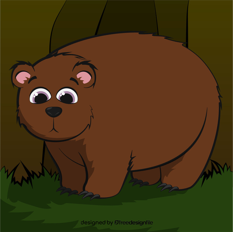 Bear cartoon vector