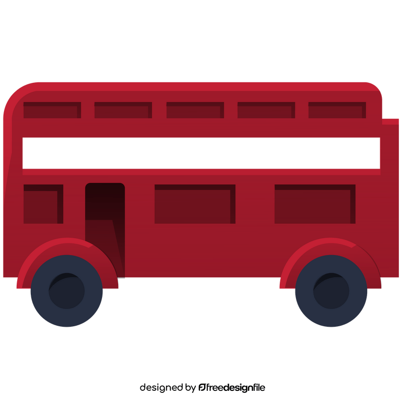 Double decker bus clipart