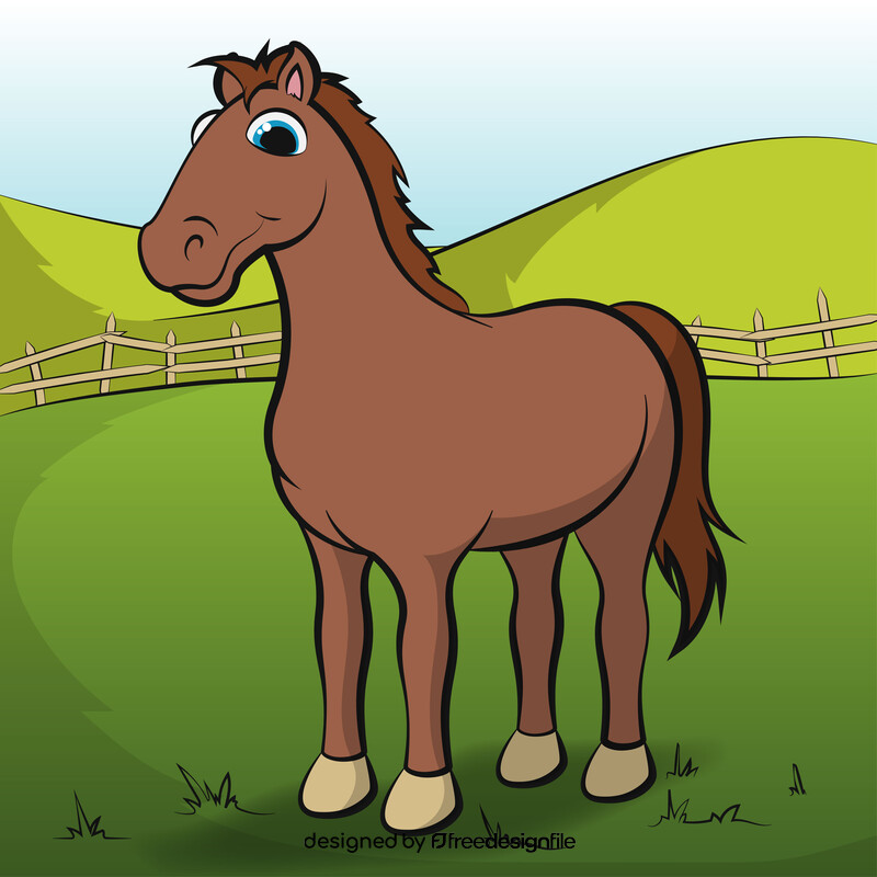 Horse cartoon vector