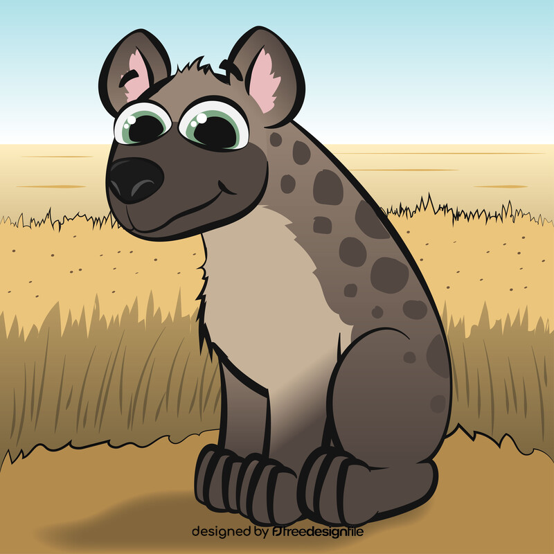 Hyena cartoon vector